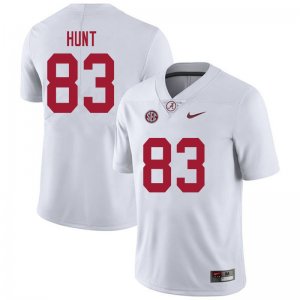 NCAA Men's Alabama Crimson Tide #83 Richard Hunt Stitched College 2020 Nike Authentic White Football Jersey QR17O64HC